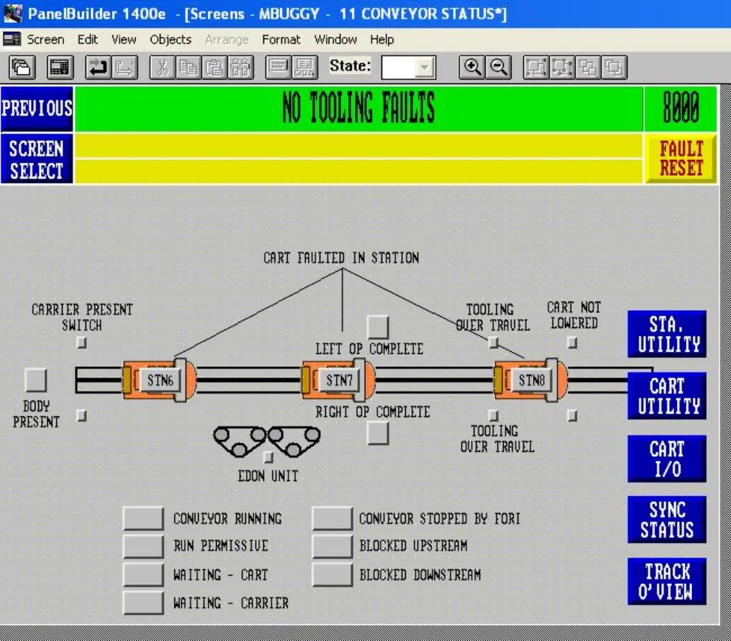 uticor touch panel in an angle with screen